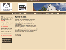 Tablet Screenshot of hotel-klostergasthof.de